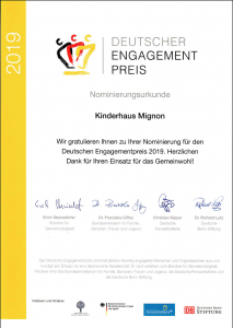 Chance auf Deutschen Engagementpreis: Jetzt für die Benita Quadflieg Stiftung abstimmen! 1
