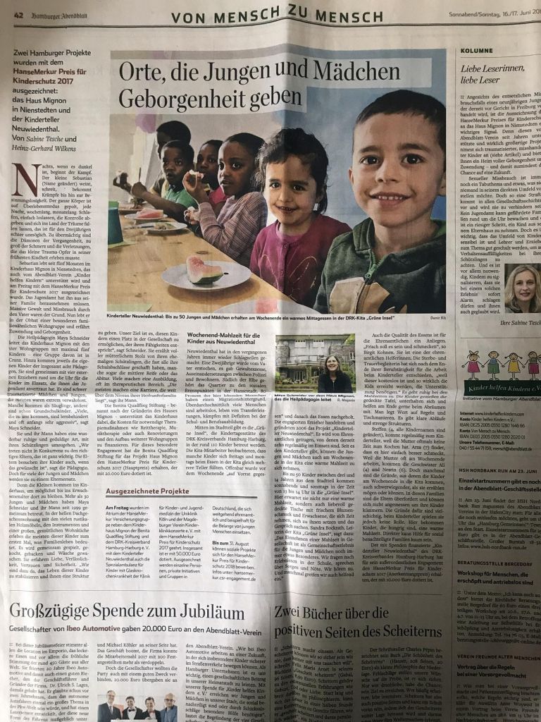 Orte, die Jungen und Mädchen Geborgenheit geben 1