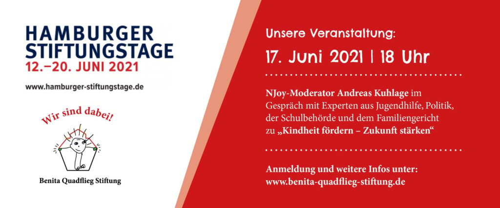 "Kindheit fördern – Zukunft stärken" Podiumsdiskussion mit Andreas Kuhlage 1 Hamburger Stiftungstage 2021